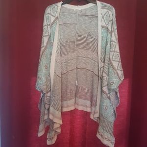 Poncho-style Cardigan M/L